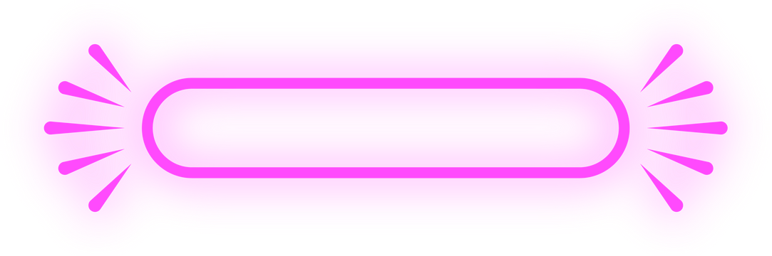 neon rectangle tag banner